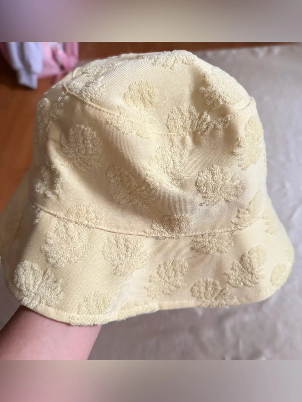 Tommy Bahama Yellow Pineapple Terry Cloth Bucket Hat One Size